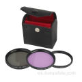 Kit de filtro de cámara 3 en 1 UV CPL FLD